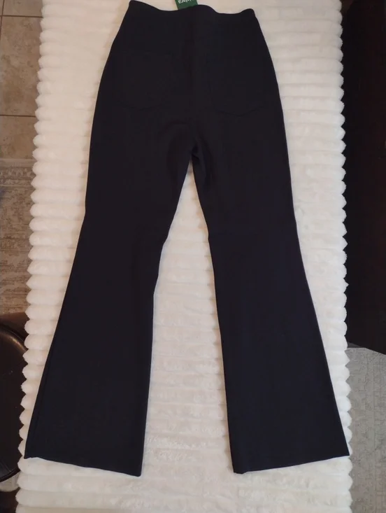 New Halara Athleisure Pants Women Med High Waist Back Pockets Bootcut Black NWT - Picture 9 of 11